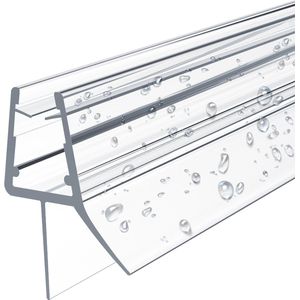 EMKE Doucheafdichting - PVC Afdichting Douchedeur - S03 - 80cm Lang - voor Glasdikte 7-8mm - Douchestrip - Lekstrip - Waterkering