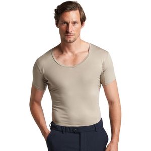LABFRESH - Heren V-hals Ondershirt - Khaki - Anti-zweet en Geurwerend
