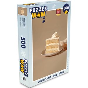 Puzzel Vanilletaart - Cake - Romig - Legpuzzel - Puzzel 500 stukjes