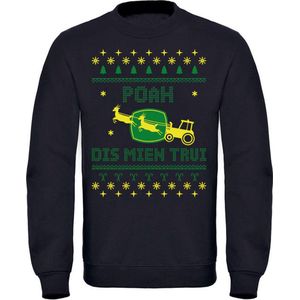 Poah Dis Mien Trui - kerst - kerstmis - kerstman - foute kersttrui - unisex