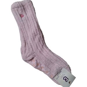 Beau & Caro Warme Dames Sokken - Huissokken - Anti Slip Badstof - One Size - Roze