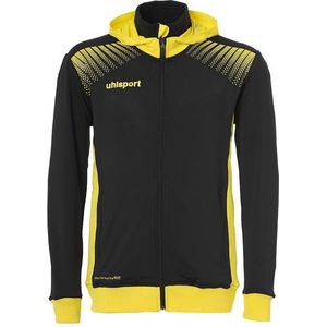 Uhlsport Goal Tec Hood Jacket Zwart-Limoen Geel Maat S