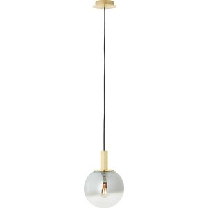 Brilliant Gould hanglamp 1-vlammig goud/rookglas, glas/metaal, 1x A60, E27, 52 W