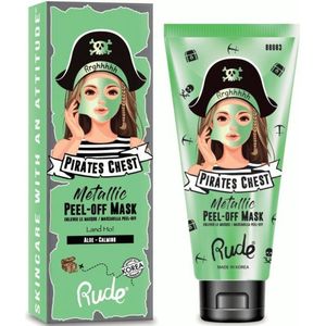 Rude Cosmetics Pirates Chest Peel-Off Mask Land Ho! - Gezichtsmasker - Aloe - Calming - 60 ml