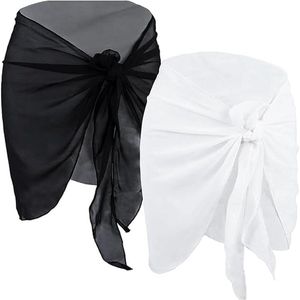 Beach Wrap Sarong - Set Van 2 Dames Beach Wrap Sarong Long, Beach Wrap Sarong - Grote Strandhanddoek Met Franjeselegante En Veelzijdige Strandhanddoek Voor Alle Gelegenheden
