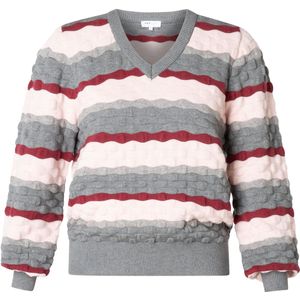 IVY BEAU Annalina Tops - Dark Grey/Multi-Colo - maat 36