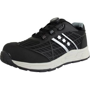 10 paar - Veiligheidsschoenen Rucanor Score 421, S3, Laag, SPINON, Zwart, maat 47