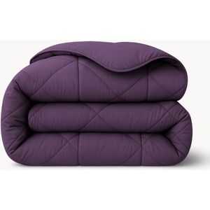 HappyBed All year dekbed enkel 240x200 - Lits Jumeaux - 100% Katoen - Wasbaar dekbed zonder overtrek - Bedrukt dekbed zonder hoes - Hoesloos Dekbed met Print - Wineberry