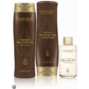 L'anza Healing Oil - Trio Set (Shampoo 300ml, Conditioner 250ml & Treatment 100ml)