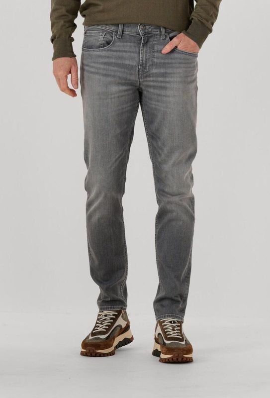 7 For All Mankind - Slimmy Tapered - Jeans - Grijs - Katoen - Hoge Stretch