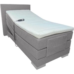 Slaaploods.nl Cool - Elektrische Boxspring inclusief matras - 80x210 cm - Grijs