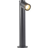 QAZQA solo - Moderne Staande Buitenlamp | Staande Lamp voor buiten Up Down - 1 lichts - H 455 mm - Donkergrijs - Buitenverlichting