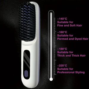 Effectieve handige elektrische haarborstel haarstijler haarstyler met 4 temperaturen