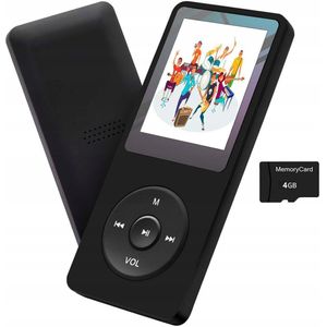 All-in-One MP3/MP4 Speler - Bluetooth, FM Radio & Opnamefunctie