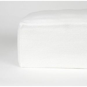 molton Hoeslaken voor Matras Eenpersoons 80x200 cm Rondom Elastiek+30 cm hoekhoogte-Wit