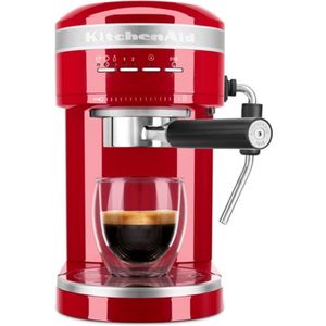 KitchenAid Espressomachine Artisan - koffiemachine met slimme sensortechnologie, stoompijpje en accessoires - Rood