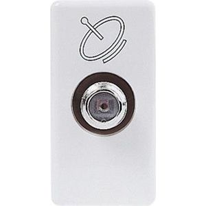 Gewiss GW20391 contactdoos Tv (coaxiaal) Wit