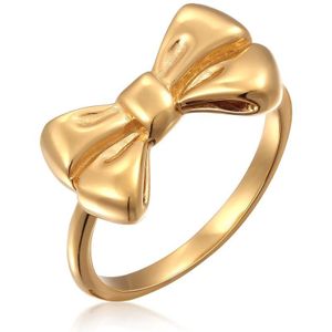 Elli Dames Ring Dames strik symbool trend in 925 sterling zilver