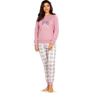 Comtessa - dames pyjama katoen interlock - roze - maat 48