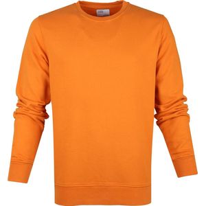 Colorful Standard - Sweater Organic Oranje - Heren - Maat S - Regular-fit
