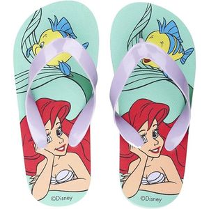 Disney Ariël Slippers voor Meisjes – Maat 26 t/m 33 – Kleine Zeemeermin Teenslippers – Comfortabel & Speels Design
