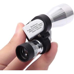 Smartphone - Telelens - Telefoonlenzen - Compacte 8x20 Mini Monoculaire, HD Hoog Vermogen, Met Smartphone Houder, Lage Lichthoofd voor Vogels observeren