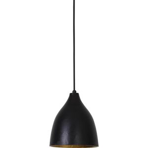 Light & Living Hanglamp Sumero - Zwart/Goud - Ø18cm - Modern,Luxe - Hanglampen Eetkamer, Slaapkamer, Woonkamer