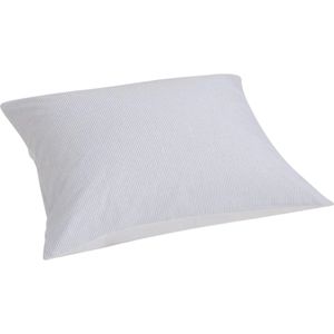 Yumeko kussensloop katoen TENCEL™ dubbelzijdig wit stripe / wit 60x70 - Biologisch & ecologisch - 1 stuk