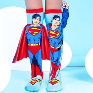 Superman Sokken - DC Comics - Kinder Sokken - Vroljke Sokken - Super Hero - Hoge Sokken One Size