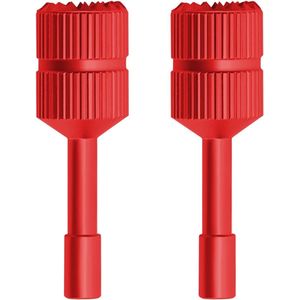 2 stuks (4 stuks) vervangende joystick-duimschakelaar Geschikt voor DJI RC 2/RC-afstandsbediening, aluminium joystick, drone-accessoires - rood