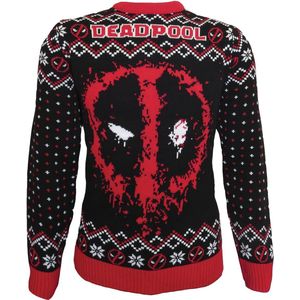 Deadpool Deadpool - Spray Heren Christmas jumper - zwart/rood/wit - S