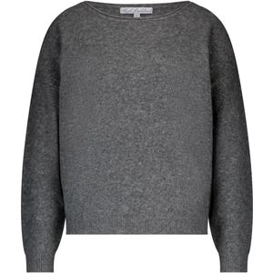 Red Button Trui Sweater Boatneck Srb4723 Grey Melange Dames Maat - M