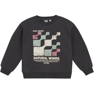 DAILY7 - Oversized Sweater - Donkergrijs - Hoodie