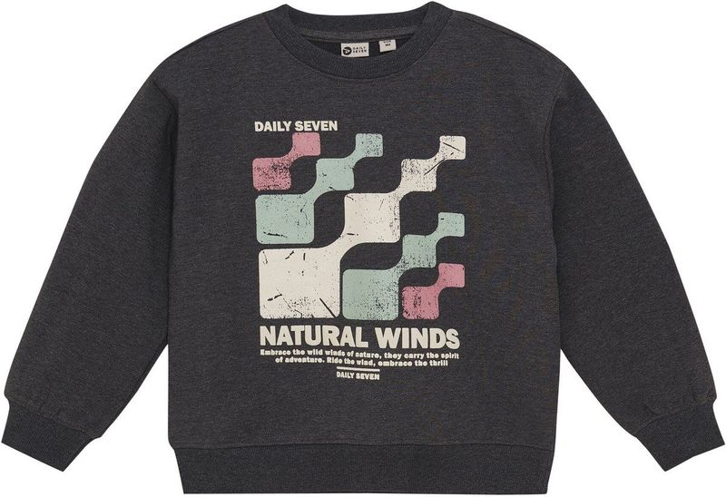 DAILY7 - Oversized Sweater - Donkergrijs - Hoodie