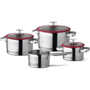 Cuisinox 4-delige kookpannenset rood