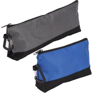 TRANKIELO® - Gereedschapstas Set met Rits en Karabijnhaak – Waterafstotende Gereedschapsetui – Set van Twee Maten - Oxford Stof