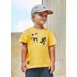 MAYORAL - T-shirt - Maat 128 - Jongens - 087 Yellow -