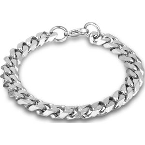 Victorious 9mm Stalen Armband Heren – Zilver – 18cm