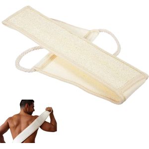 Natuurlijke loofah oude droge vlees loofah badhanddoek rug scrubben rug strips - wit