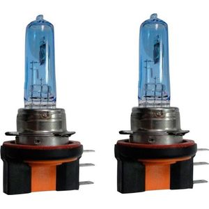AutoStyle SuperWhite Blauw H15 15-55W/12V/4200K Halogeen Lampen, set à 2 stuks