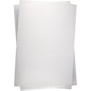 Vellen krimpfolie, vel 20x30 cm, dikte 0,3 mm, transparant glans, 100 vel/ 1 doos
