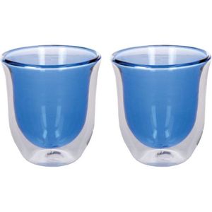 La Cafetière Koffieglas Core 220ml Dubbelwandig Blauw 2 Stuks