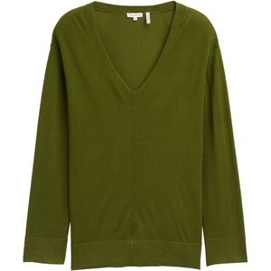 TOM TAILOR - MY TRUE ME - Gebreide Trui - Deep Ivy Green - Met Siernaad