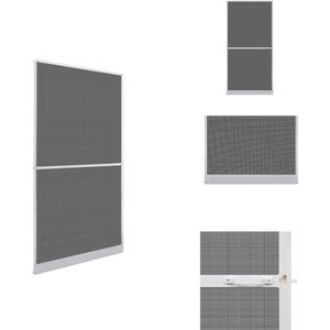 vidaXL Insectenscherm Deuren - 120 x 240 cm - Aluminium Frame - Glasvezel Gaas - Deurhor