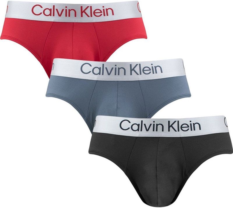 Calvin Klein 3P microfiber herenslips multi