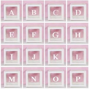 Letterbox / Letterdoos - Letter: S - Transparant - Afmeting: 25 x 25 cm - Perfect voor Babyshower, Kraamfeest, Verjaardag, Geboorte, Huwelijk en meer - Letter Doos / Letter Blok - Gender Reveal - Ballon Doos - Hoge Kwaliteit / Herbruikbaar - Alfabet