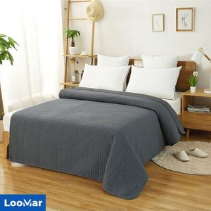 LooMar Dekbed - Hoesloos - Zonder Overtrek - Gewatteerd - Donker Grijs - 240 x 220