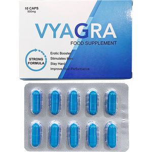 Vyagra 10 caps 500 mg | Extra Sterke Erectiepillen - 100% natuurlijk - Erectiepillen voor mannen - Hét natuurlijke alternatief voor Viagra en Kamagra