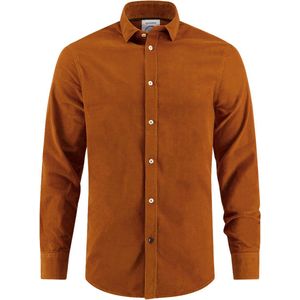 A Fish Named Fred - Overhemd - Oranje - Normale Fit - Katoen