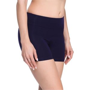 Merry Style Dames Korte Leggings - Sport - Vrijetijdsbroek - Shorts - Sporbroek - Yogabroek - Brede Taille - MS-MS10-284-LE - Marineblauw - XXL